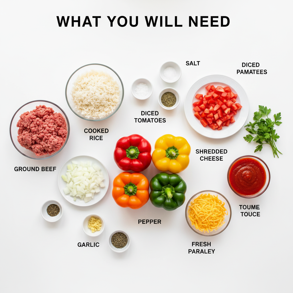 Stuffed Bell Peppers ingredients