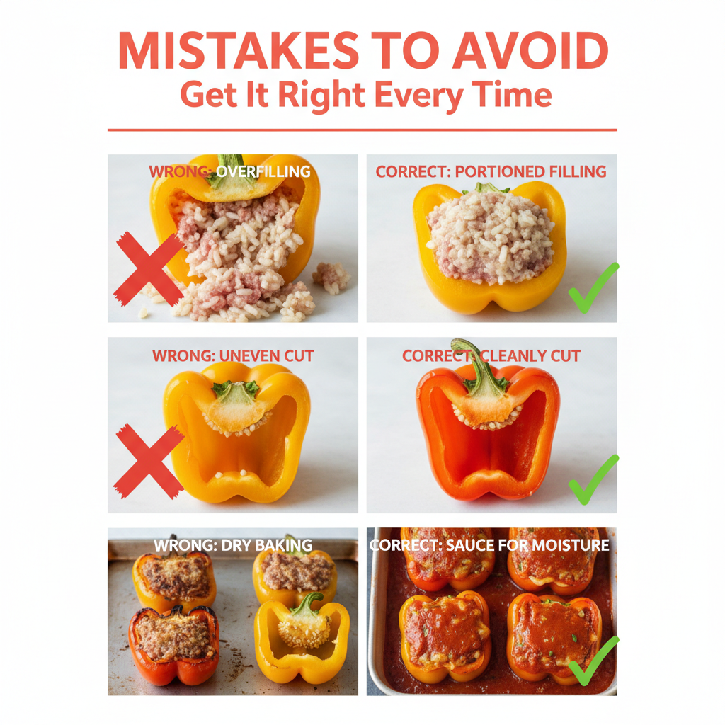 Stuffed Bell Peppers common mistakes