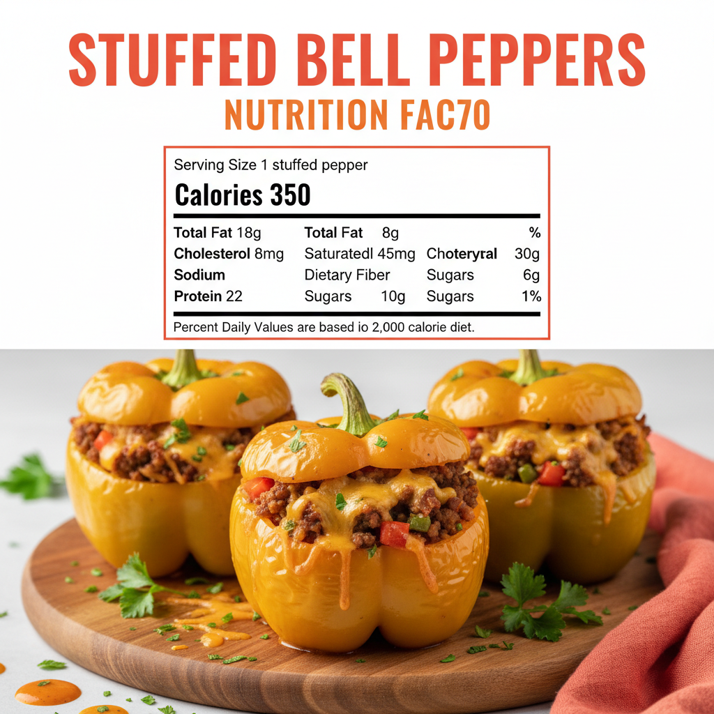 Stuffed Bell Peppers nutritional information