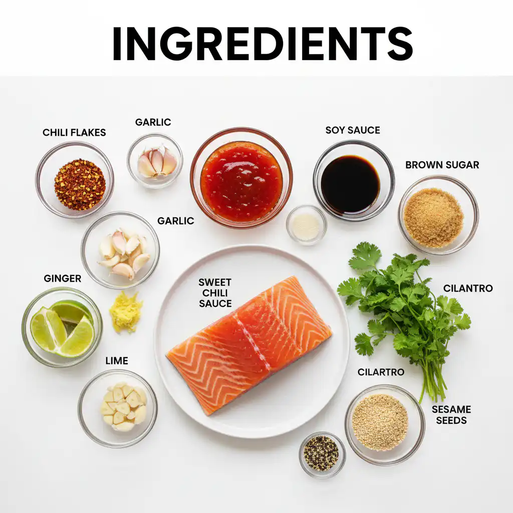 Sweet Chili Salmon ingredients