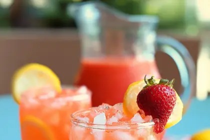 strawberry lemonade recipe featured