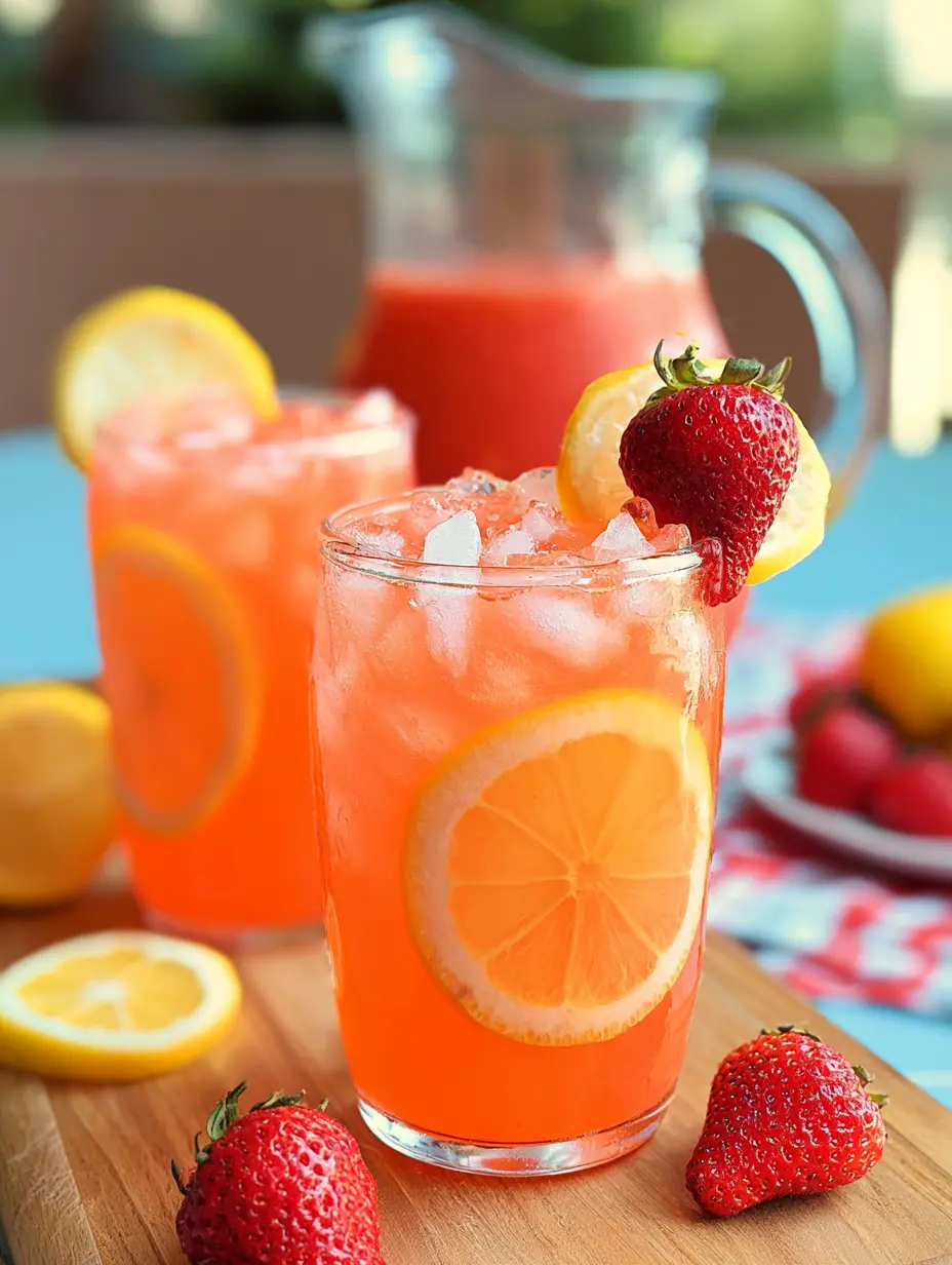 strawberry lemonade recipe featured