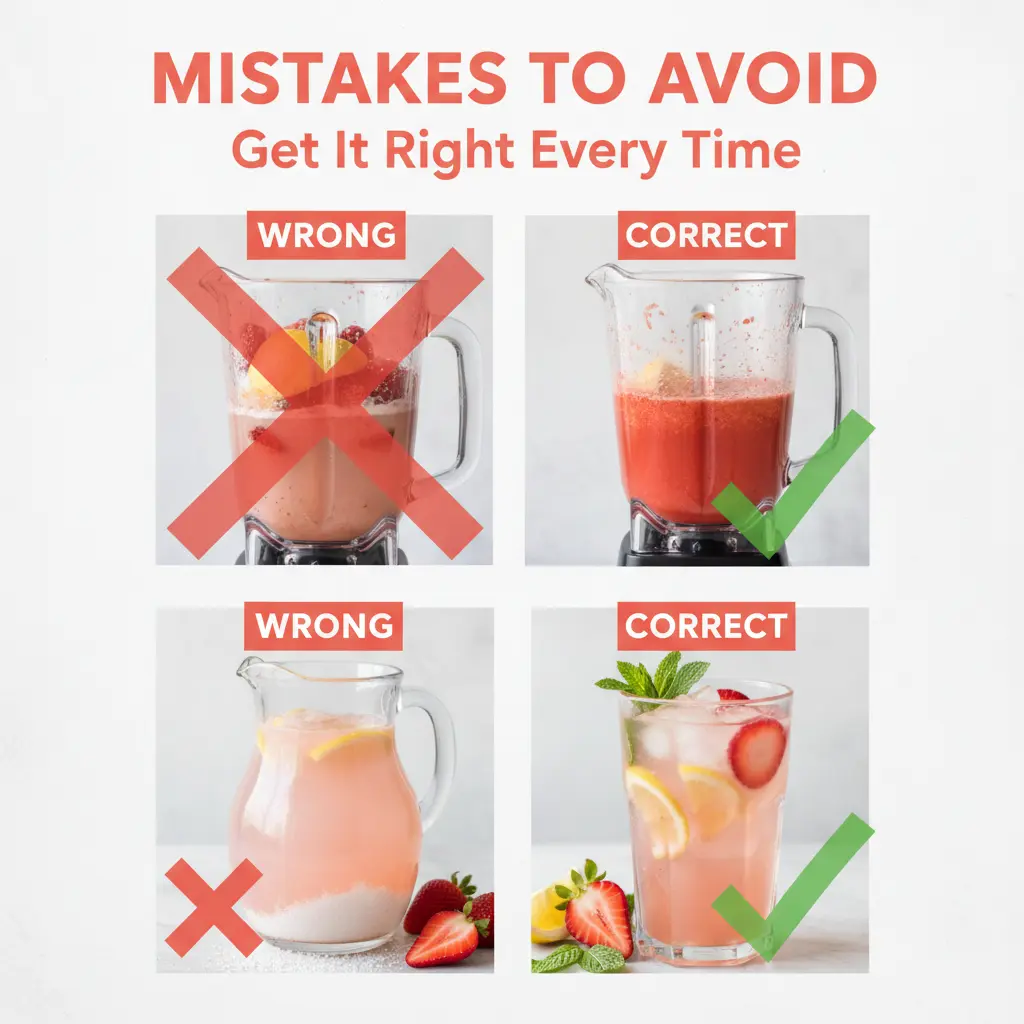 strawberry lemonade recipe common mistakes