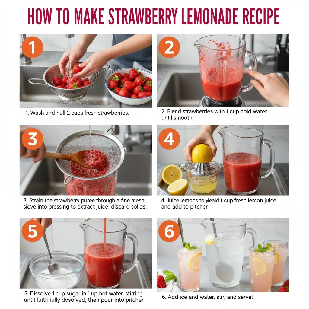 How to make strawberry lemonade recipe