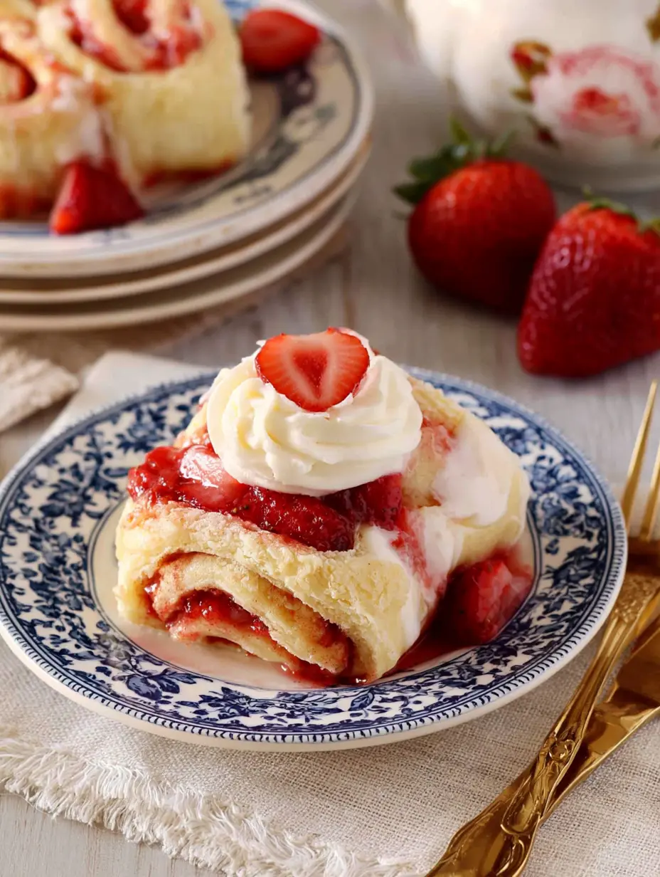 strawberry rolls recipe featured