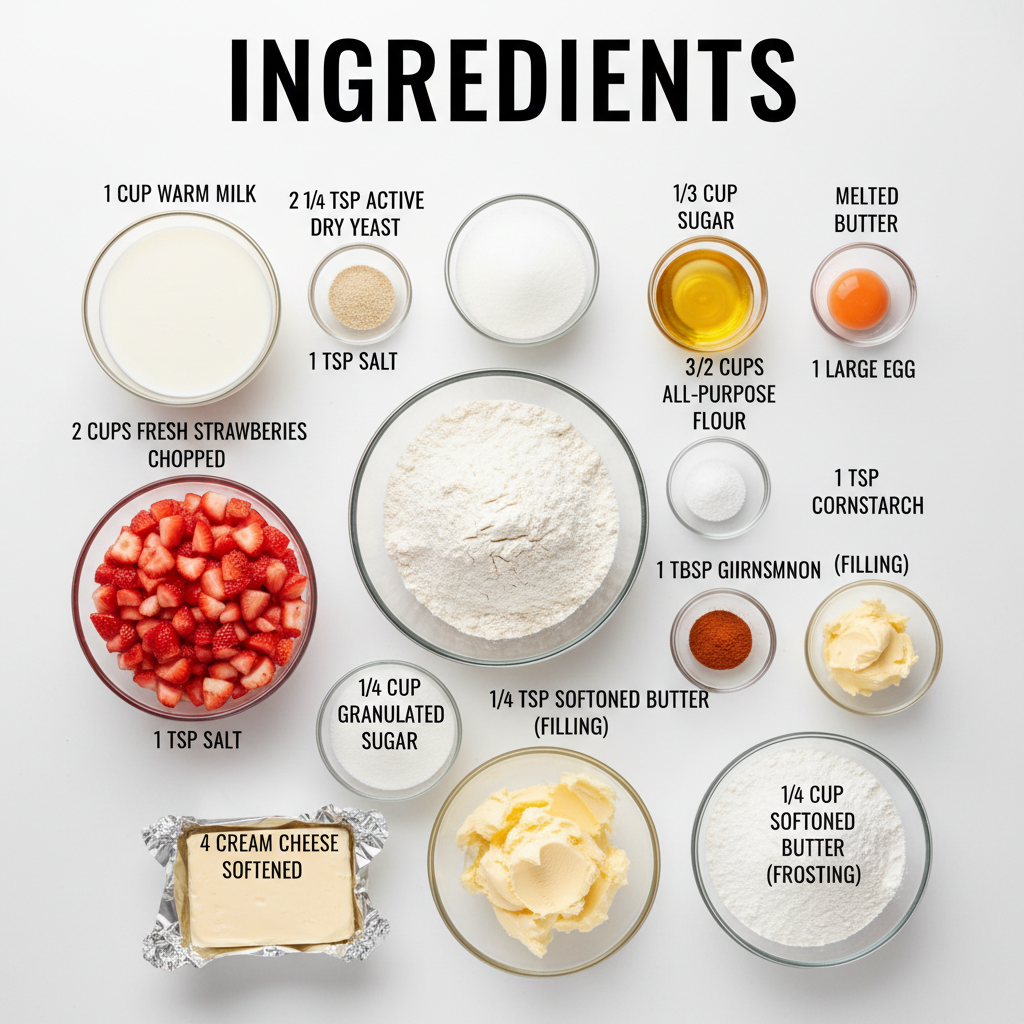 strawberry rolls recipe ingredients