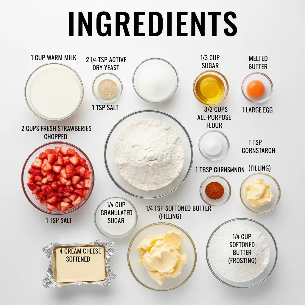 strawberry rolls recipe ingredients
