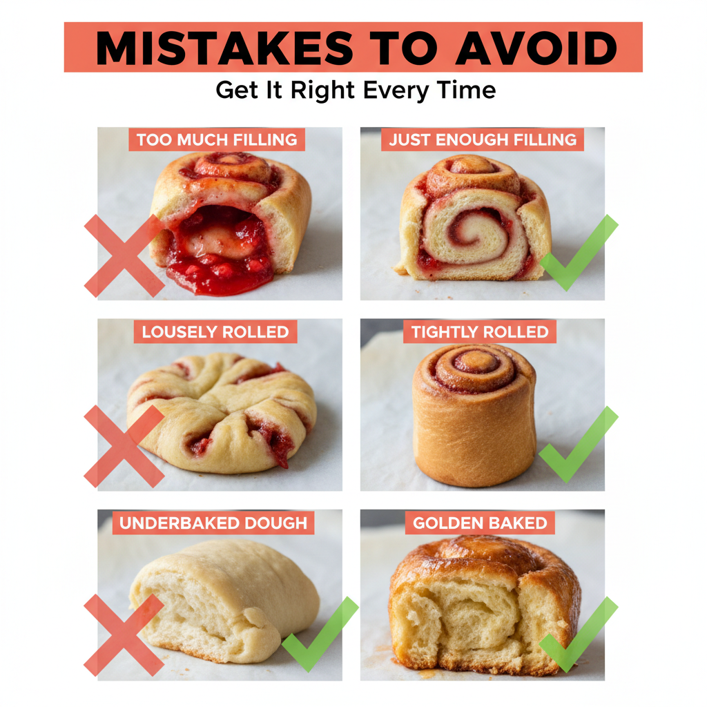 strawberry rolls recipe common mistakes